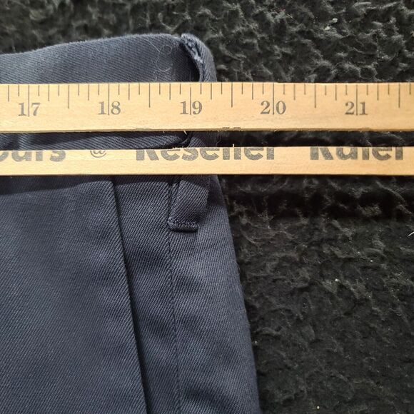 Haggar Mens Dress Pants Blue Size 38 Cotton Blend Button Zip Close Stretch - Picture 4 of 12